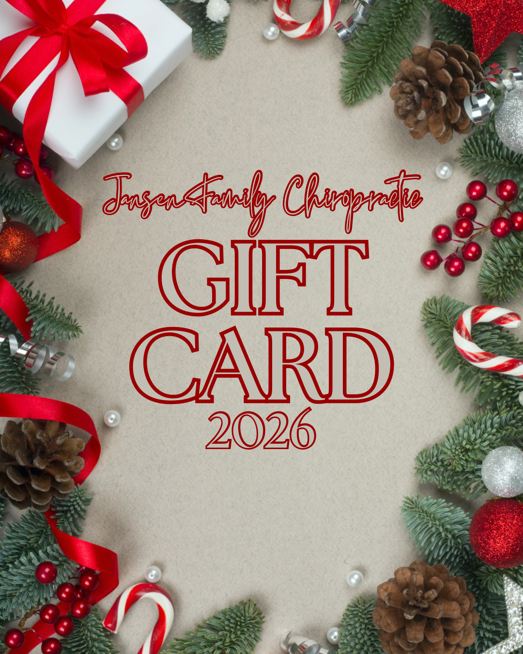 Jansen Family Chiropractic Christmas Digital Gift Card